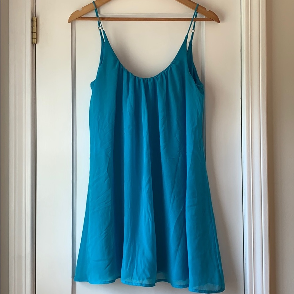 URBAN OUTFITTERS / SPARKLE & FADE Blue Cami Dress